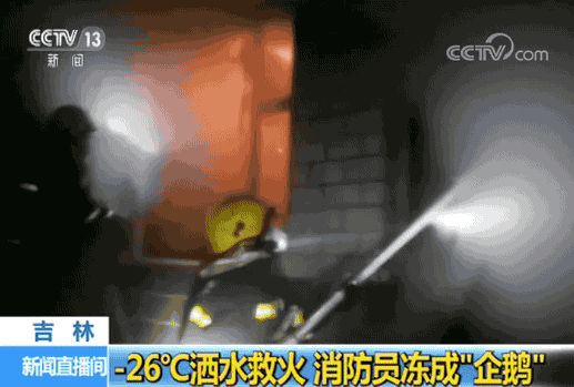 消防员战斗服冻成“冰甲” 消防员保暖衣服(图1)